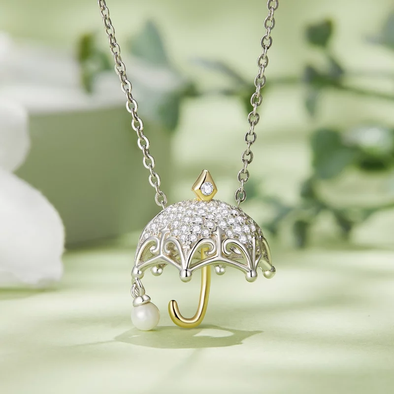 (image pour) Charm de parapluie de petite taille de style Pandora - BSC862 - Afficher 2