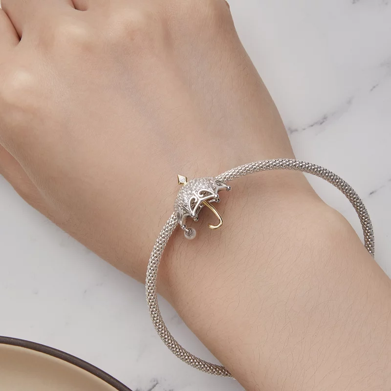 (image pour) Charm de parapluie de petite taille de style Pandora - BSC862 - Afficher 6