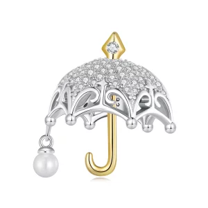 Charm de parapluie de petite taille de style Pandora - BSC862 (image pour) Charm de parapluie de petite taille de style Pandora - BSC862