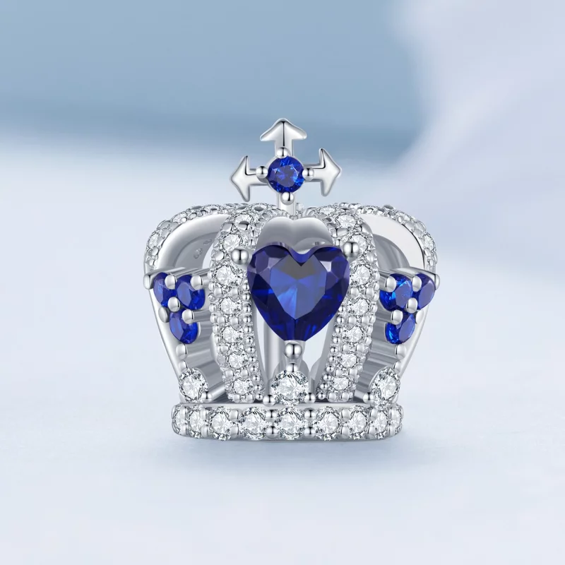 (image pour) Charm de style Pandora avec couronne - BSC835 - Afficher 2