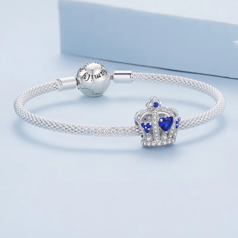 (image pour) Charm de style Pandora avec couronne - BSC835 - Afficher 5