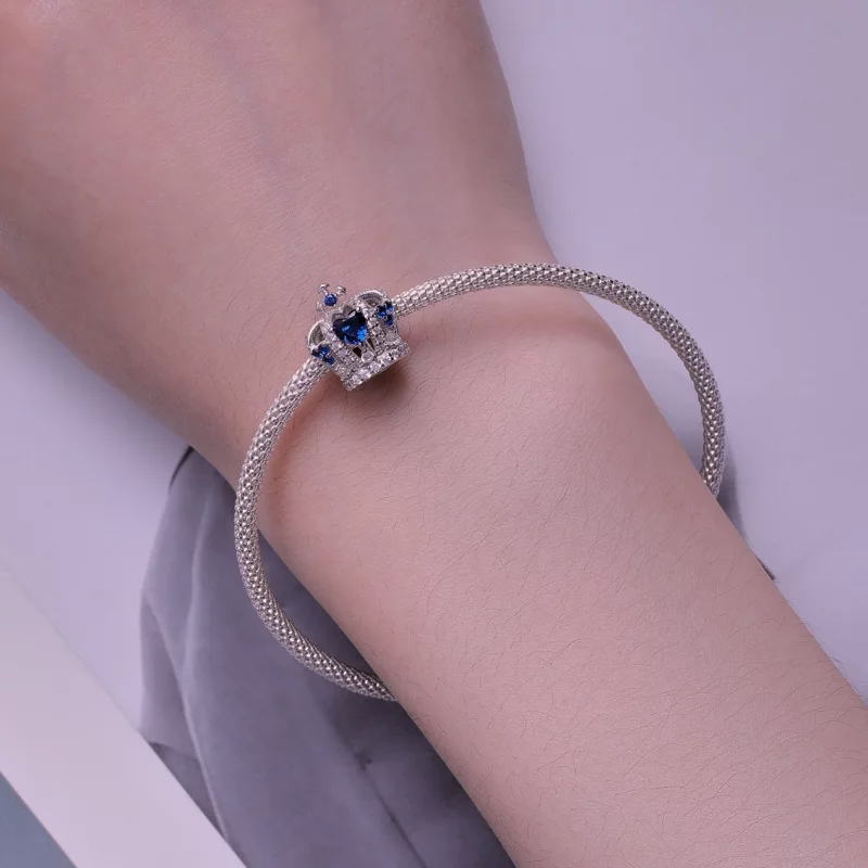 (image pour) Charm de style Pandora avec couronne - BSC835 - Afficher 6