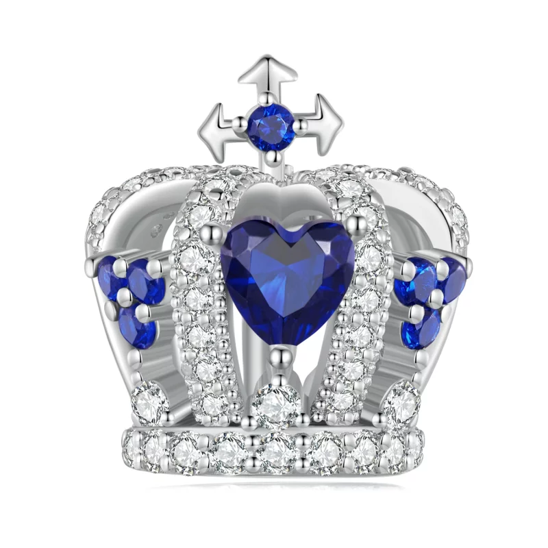 (image pour) Charm de style Pandora avec couronne - BSC835