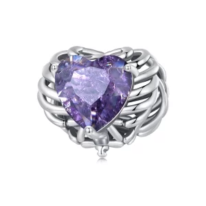 (image pour) Charm de style Pandora en forme de cœur squelette - BSC910