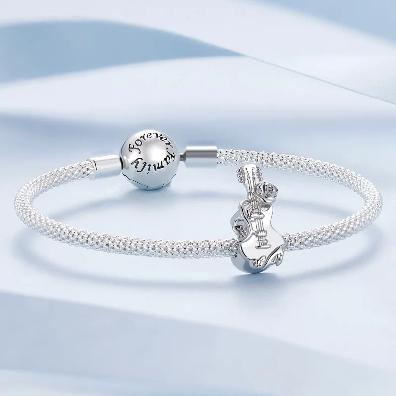 (image pour) Charm de style Pandora en forme de guitare - BSC813 - Afficher 5