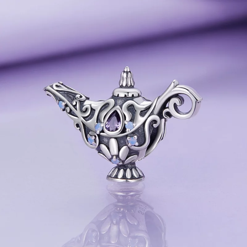 (image pour) Charm de style Pandora en forme de lampe magique de souhait - BSC893 - Afficher 2