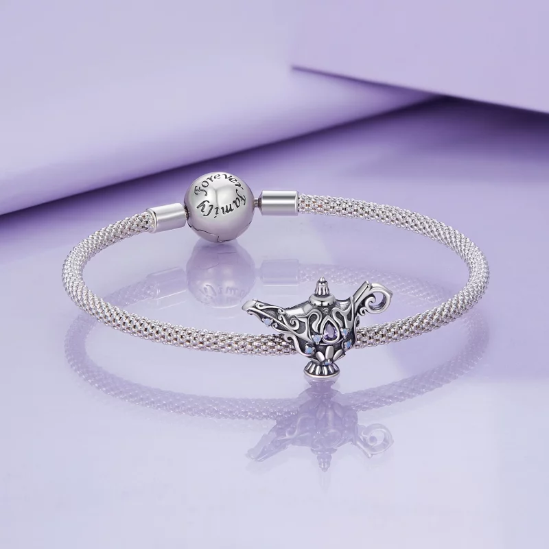 (image pour) Charm de style Pandora en forme de lampe magique de souhait - BSC893 - Afficher 5