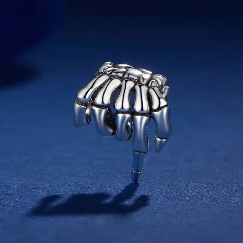 (image pour) Charm de style Pandora en forme de main de squelette - BSC909 - Afficher 2