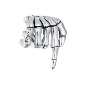 Charm de style Pandora en forme de main de squelette - BSC909 (image pour) Charm de style Pandora en forme de main de squelette - BSC909