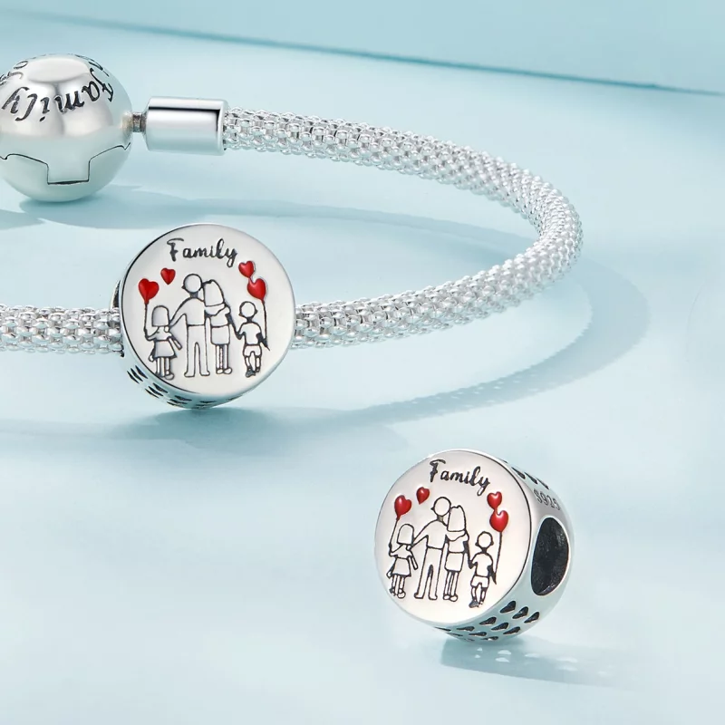 (image pour) Charm de style Pandora pour la famille - SCC2494 - Afficher 4