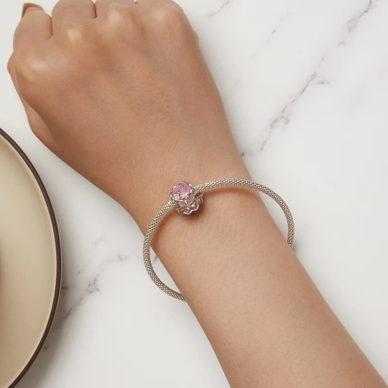 (image pour) Charm de tasse à thé fleurie de style Pandora - SCC2563 - Afficher 6