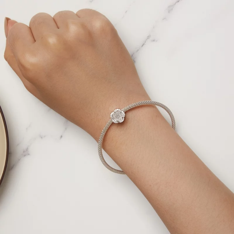 (image pour) Charm en cristal de style Pandora avec une rose - BSC904 - Afficher 4