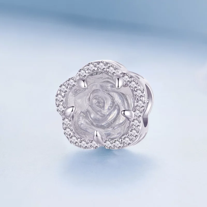 (image pour) Charm en cristal de style Pandora avec une rose - BSC904 - Afficher 5