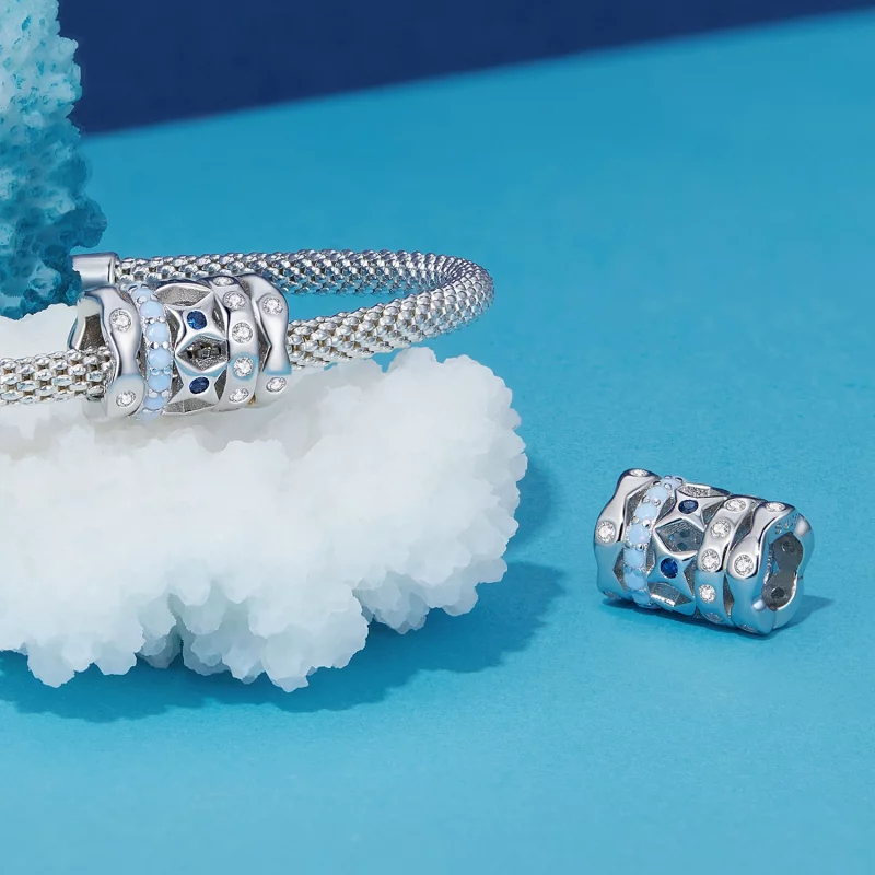 (image pour) Charm en forme d'étoile bleue de style Pandora - BSC919 - Afficher 4