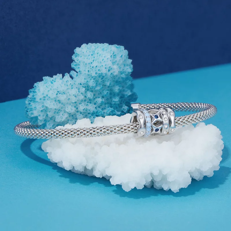 (image pour) Charm en forme d'étoile bleue de style Pandora - BSC919 - Afficher 5