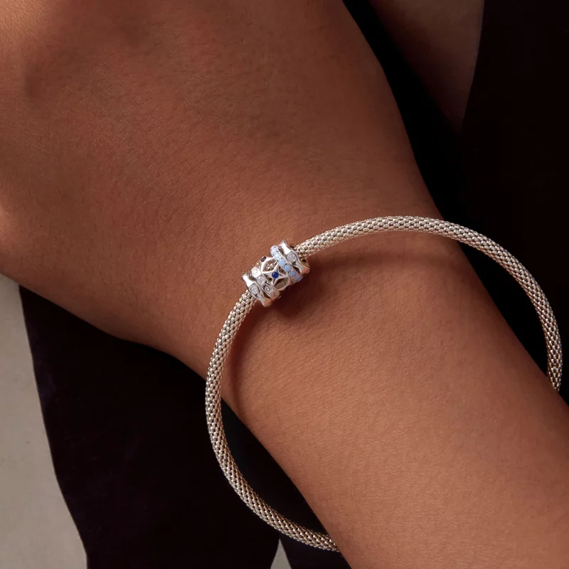 (image pour) Charm en forme d'étoile bleue de style Pandora - BSC919 - Afficher 7