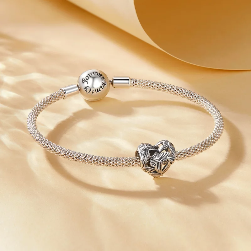 (image pour) Charm en forme de cœur et de papillon de style Pandora - SCC2576 - Afficher 5