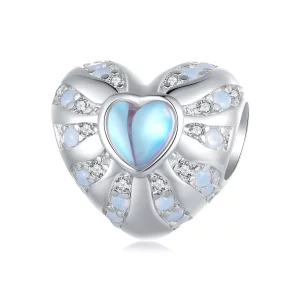 (image pour) Charm en forme de cœur style Pandora - Cœur de l'illusion - BSC918