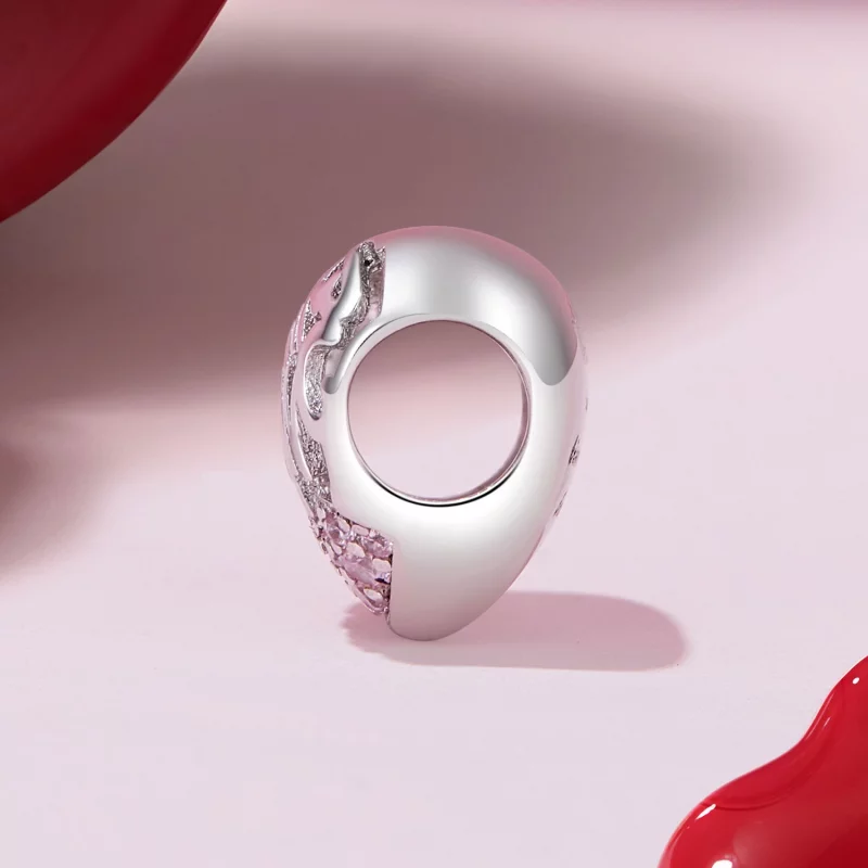 (image pour) Charm en forme de cœur style Pandora pour Thanksgiving - BSC923 - Afficher 3