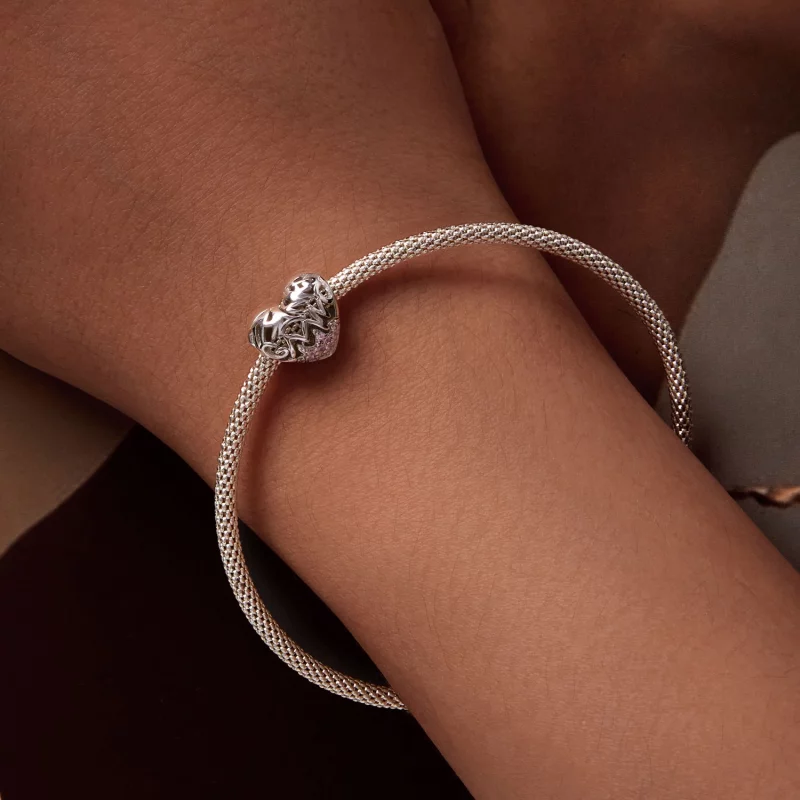 (image pour) Charm en forme de cœur style Pandora pour Thanksgiving - BSC923 - Afficher 7