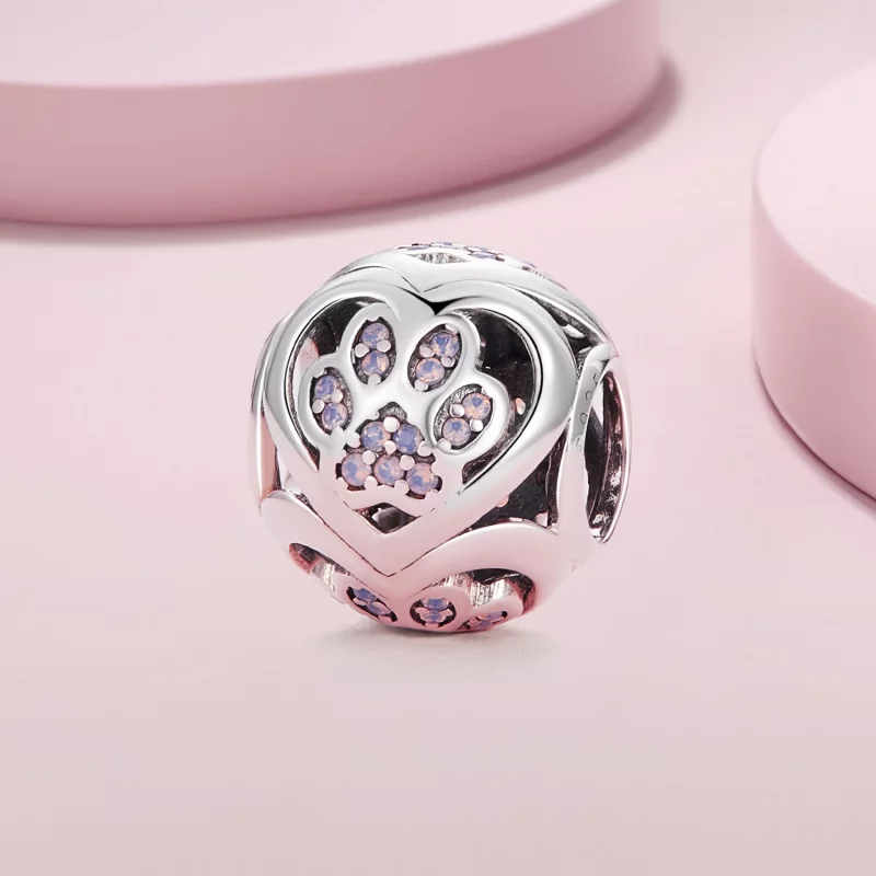 (image pour) Charm en forme de patte Pandora Style - SCC2578 - Afficher 2