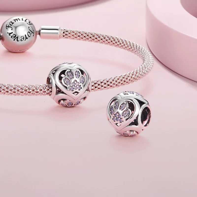 (image pour) Charm en forme de patte Pandora Style - SCC2578 - Afficher 4