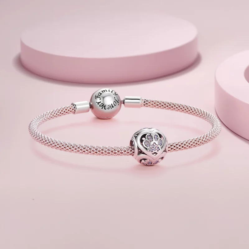 (image pour) Charm en forme de patte Pandora Style - SCC2578 - Afficher 5