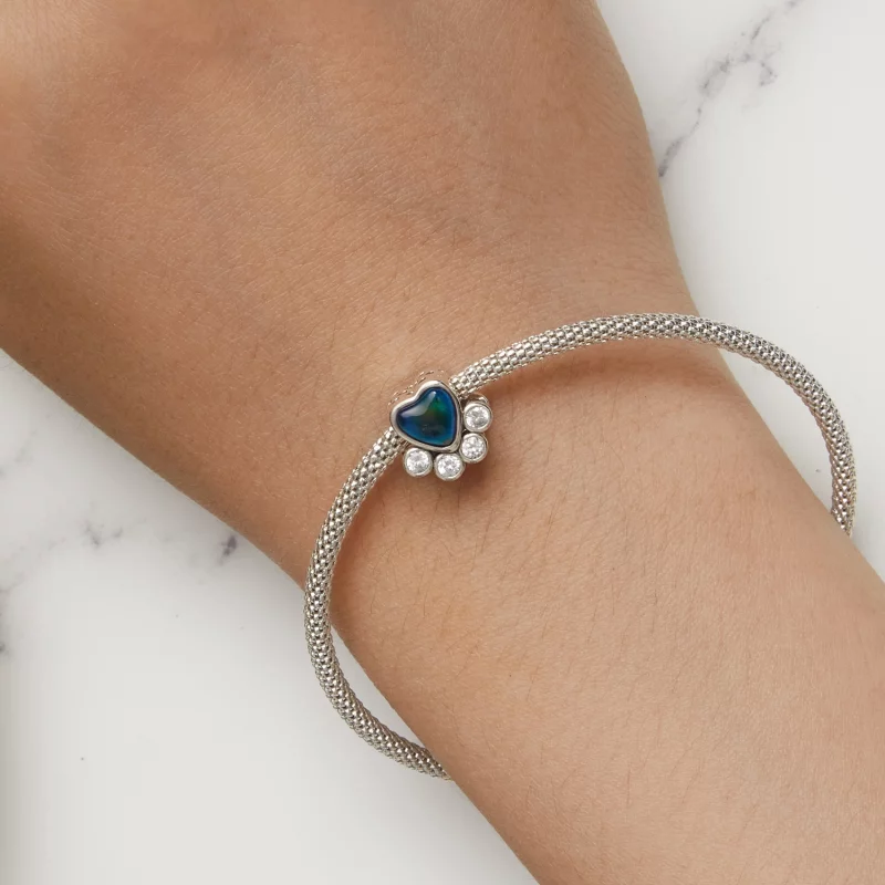 (image pour) Charm en pierre de lune mignonne style Pandora pour animaux de compagnie - SCC25 - Afficher 8