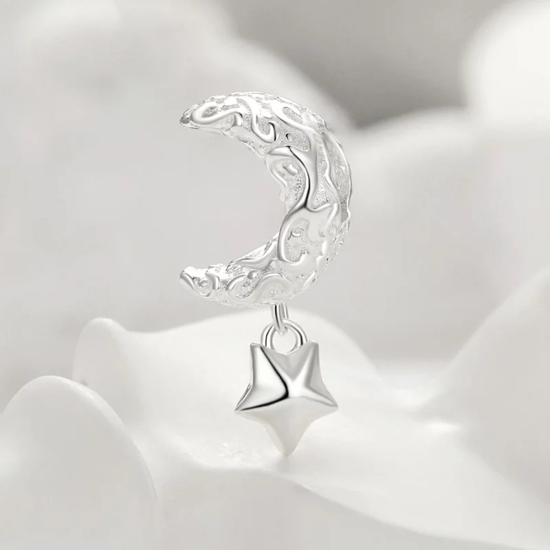 (image pour) Charm en style Pandora avec motif lune - SCC2619 - Afficher 2