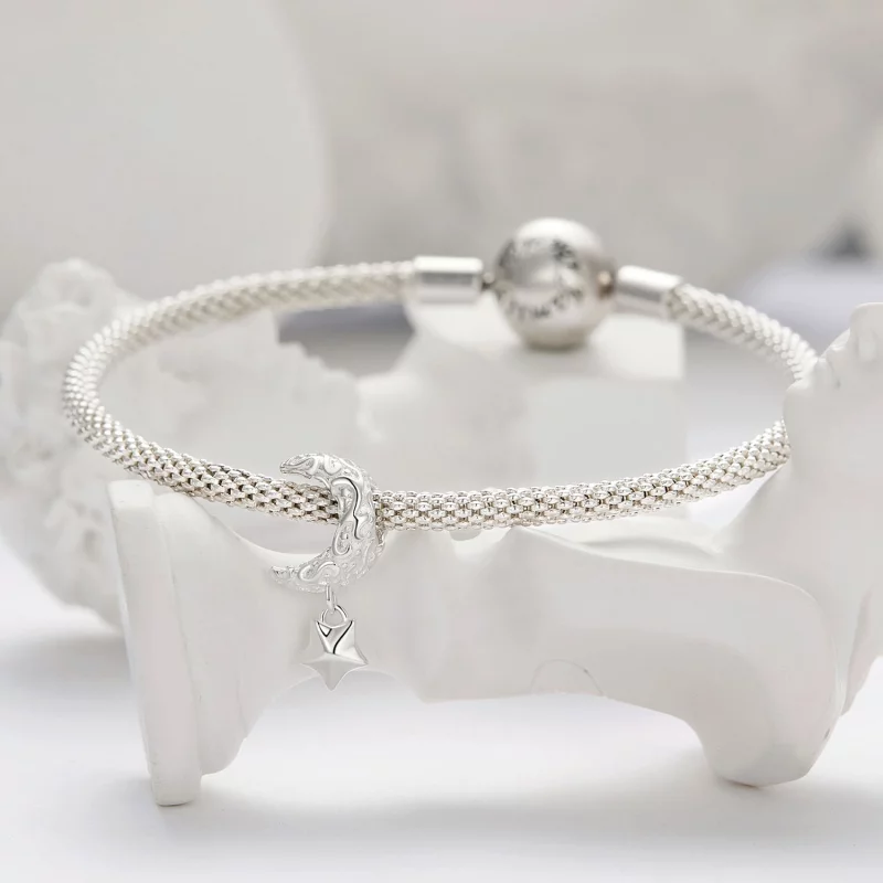 (image pour) Charm en style Pandora avec motif lune - SCC2619 - Afficher 3
