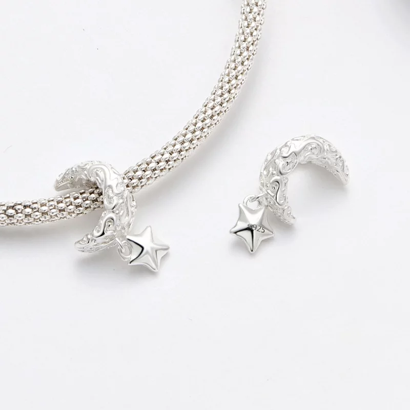(image pour) Charm en style Pandora avec motif lune - SCC2619 - Afficher 4