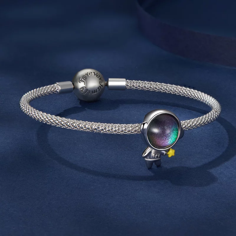 (image pour) Charm Pandora Style Astronaute Étoile - BSC793 - Afficher 5