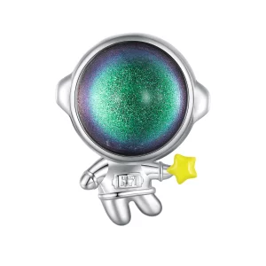 (image pour) Charm Pandora Style Astronaute Étoile - BSC793
