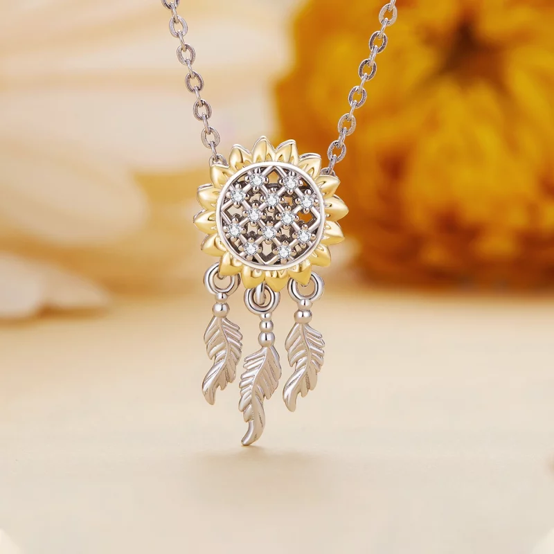 (image pour) Charm Pandora Style Attrape-rêves Tournesol - BSC820 - Afficher 2