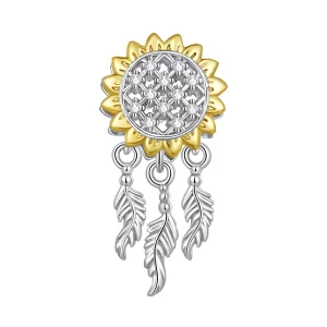 (image pour) Charm Pandora Style Attrape-rêves Tournesol - BSC820