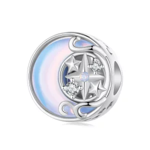 Charm Pandora Style Éclat de Lune en Forme d'Étoile - BSC927 (image pour) Charm Pandora Style Éclat de Lune en Forme d'Étoile - BSC927