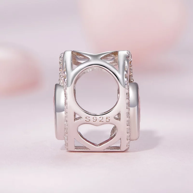 (image pour) Charm Pandora Style Cœur Éternel - BSC826 - Afficher 3