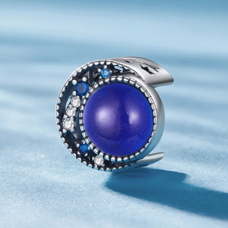 (image pour) Charm Pandora Style en pierre de lune - SCC2558 - Afficher 2