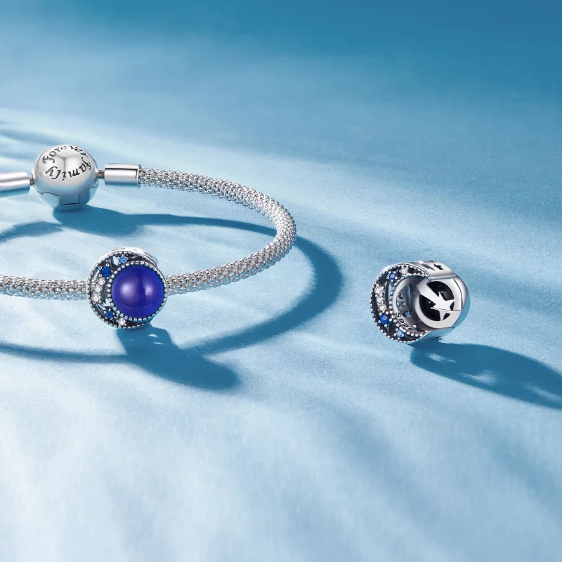 (image pour) Charm Pandora Style en pierre de lune - SCC2558 - Afficher 5