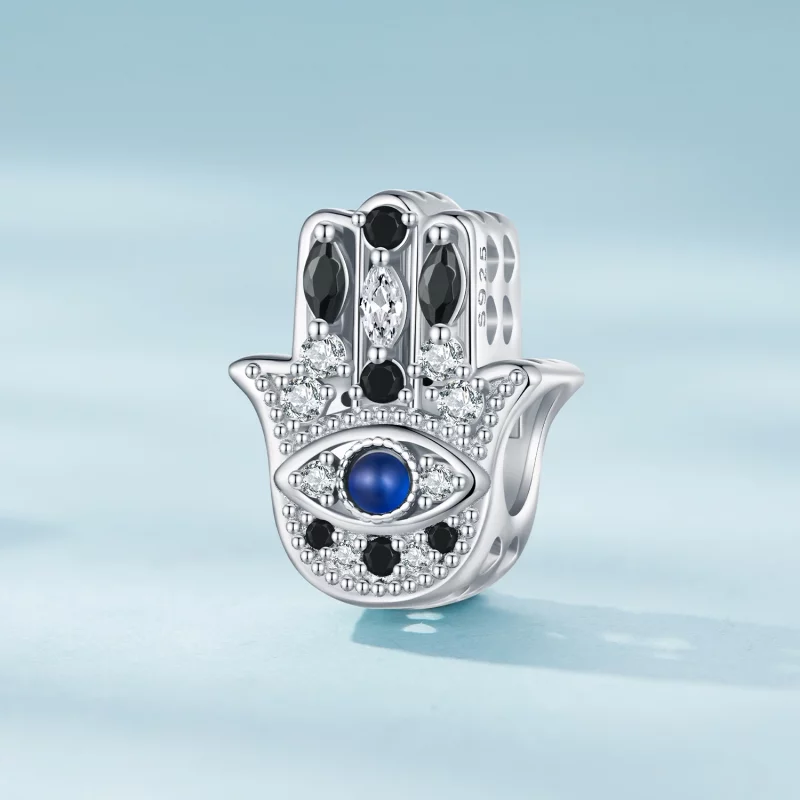 (image pour) Charm Pandora Style Main de Fatima - SCC2522 - Afficher 2