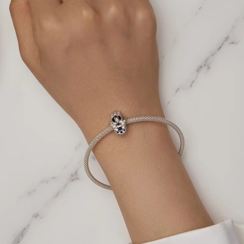 (image pour) Charm Pandora Style Main de Fatima - SCC2522 - Afficher 6
