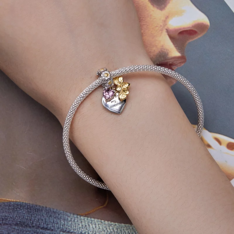 (image pour) Charm Pandora Style Marguerite Abeille - BSC816 - Afficher 5