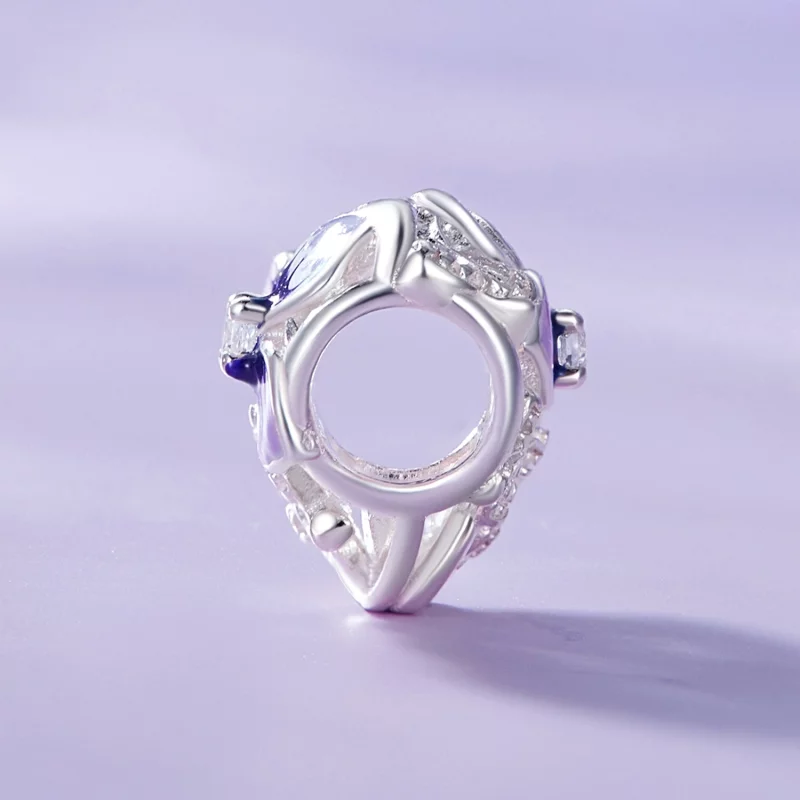 (image pour) Charm Pandora Style Pansy - SCC2585 - Afficher 3