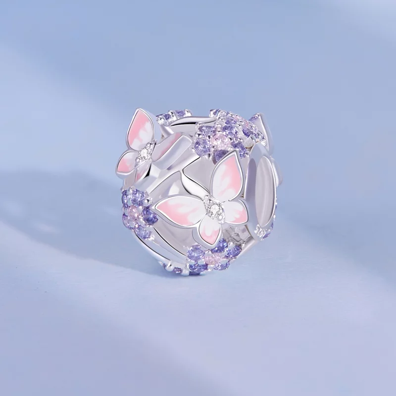 (image pour) Charm Pandora Style Papillon Zircon - SCC2463 - Afficher 2