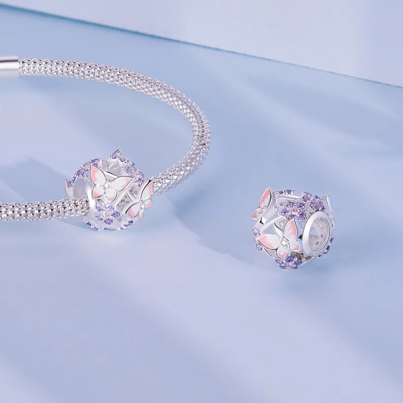 (image pour) Charm Pandora Style Papillon Zircon - SCC2463 - Afficher 4