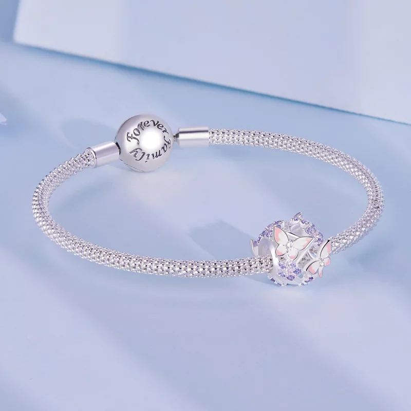 (image pour) Charm Pandora Style Papillon Zircon - SCC2463 - Afficher 5