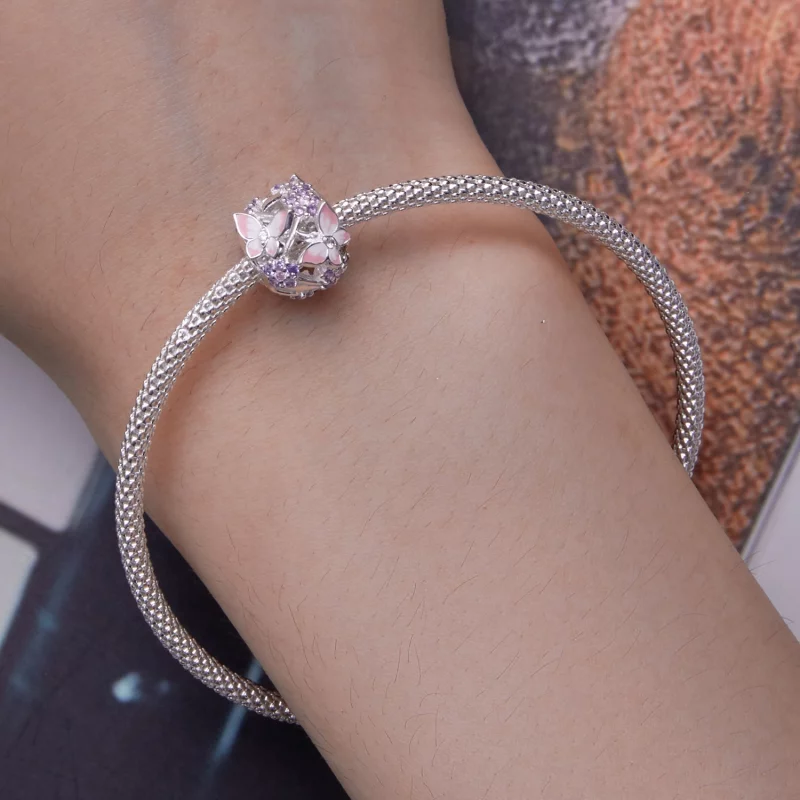 (image pour) Charm Pandora Style Papillon Zircon - SCC2463 - Afficher 6