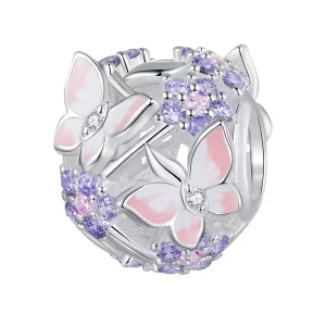 Charm Pandora Style Papillon Zircon - SCC2463 (image pour) Charm Pandora Style Papillon Zircon - SCC2463