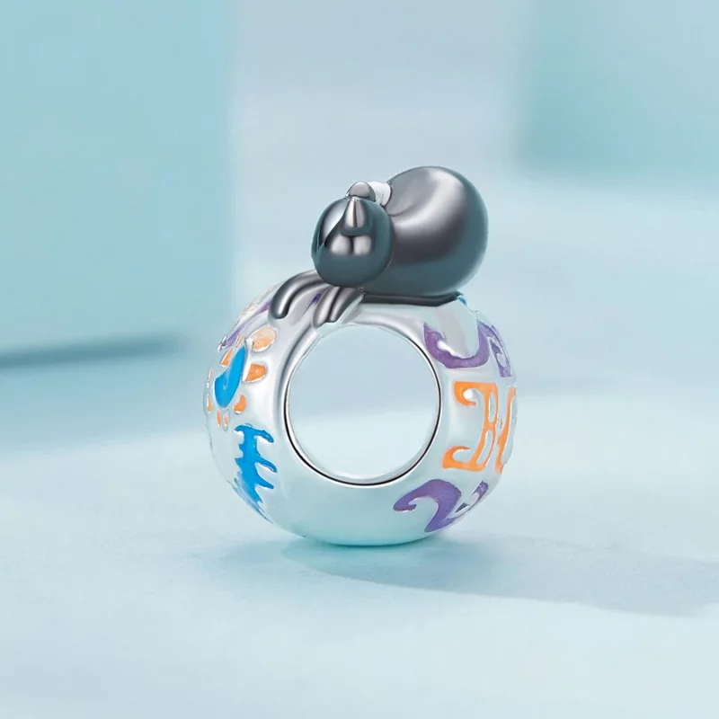 (image pour) Charm Pandora style pour Halloween en forme de Jack-O-Lantern - SCC2626 - Afficher 3