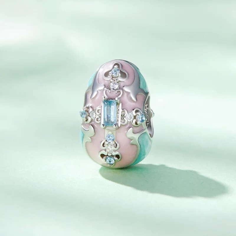 (image pour) Charm Pandora Style œuf de Pâques - BSC781 - Afficher 2